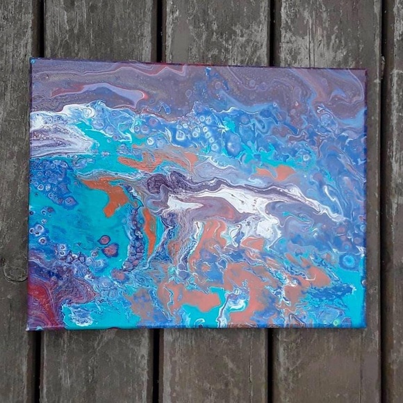 Original Acrylic Abstract Decor Art - Picture 1 of 1